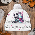 Personalized Couple Beanie Hat Custom Name Gift for Christmas Beanie Hat GradoCreations