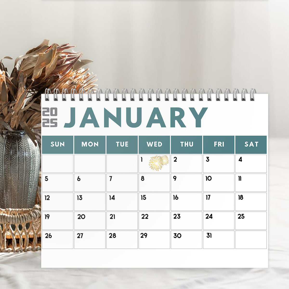 Personalized Chill Weed Wall & Desk Calendar 2025 Gift Wall Calendar & Desk Calendar GradoCreations
