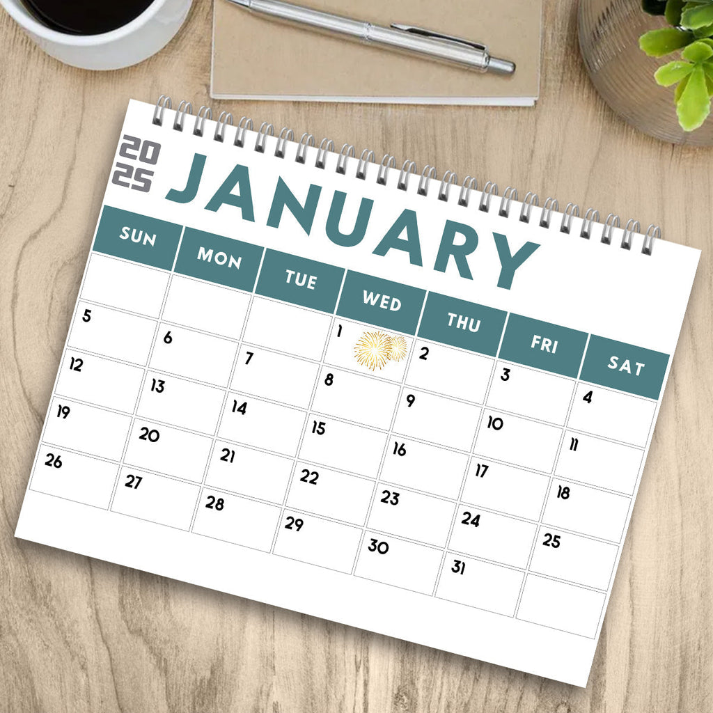 Personalized Chill Weed Wall & Desk Calendar 2025 Gift Wall Calendar & Desk Calendar GradoCreations
