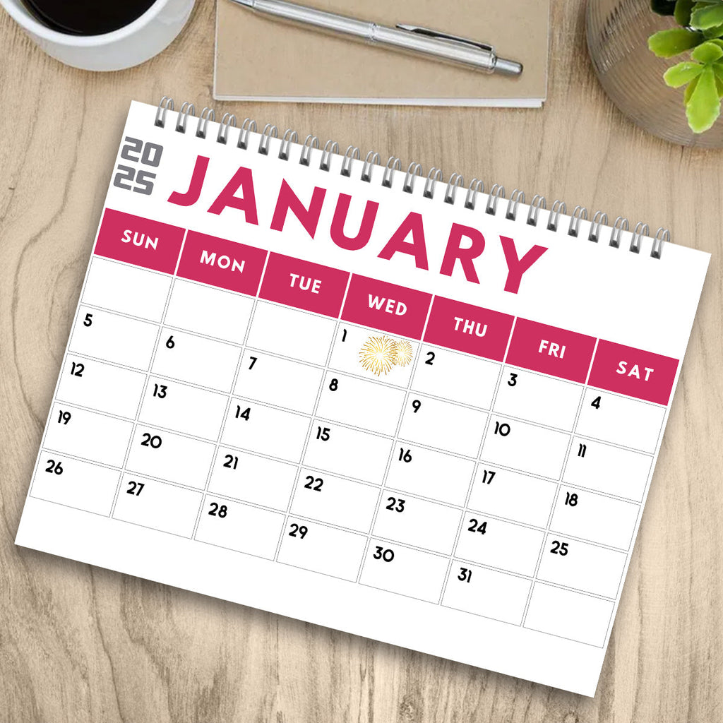 Personalized Wall & Desk Calendar Custom Name 2025 Gift for Kids Wall Calendar & Desk Calendar GradoCreations