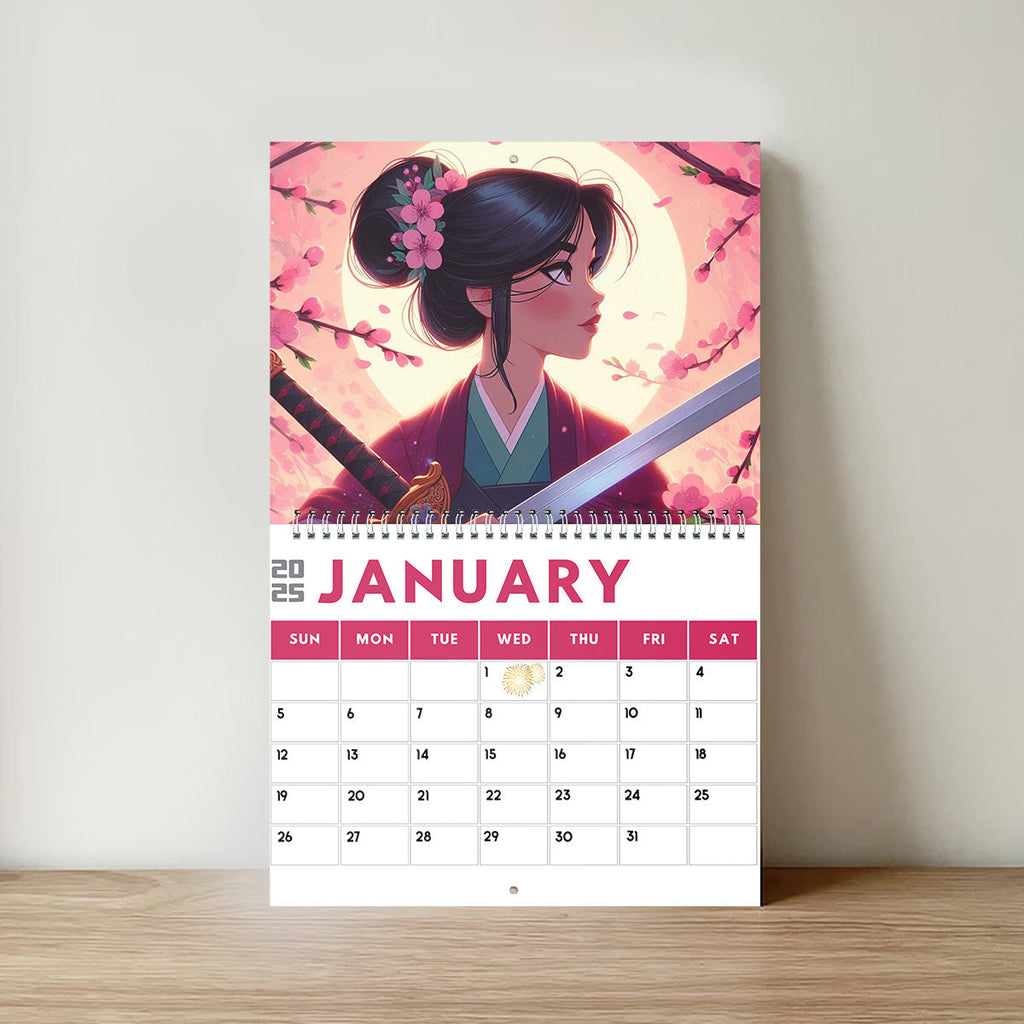 Personalized Wall & Desk Calendar Custom Name 2025 Gift for Kids Wall Calendar & Desk Calendar GradoCreations