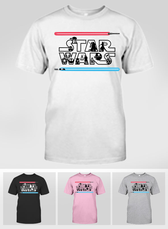 Personalized Star Wars T-shirt and Hoodie Gift for Fans T-shirt & Hoodie GradoCreations