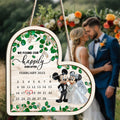 Personalized Heart-Shaped Wood Sign Custom Couple Gift for Anniversary Wood Sign GradoCreations