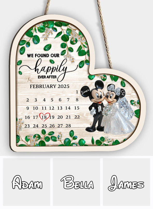 Personalized Heart-Shaped Wood Sign Custom Couple Gift for Anniversary Wood Sign GradoCreations