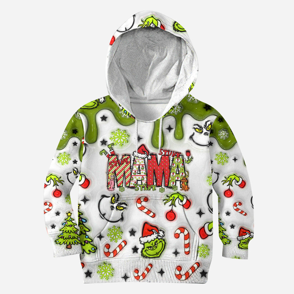 Personalized Mama Grinch Hoodie and Leggings Set for Mom | Christmas Gift Hoodie & Leggings GradoCreations