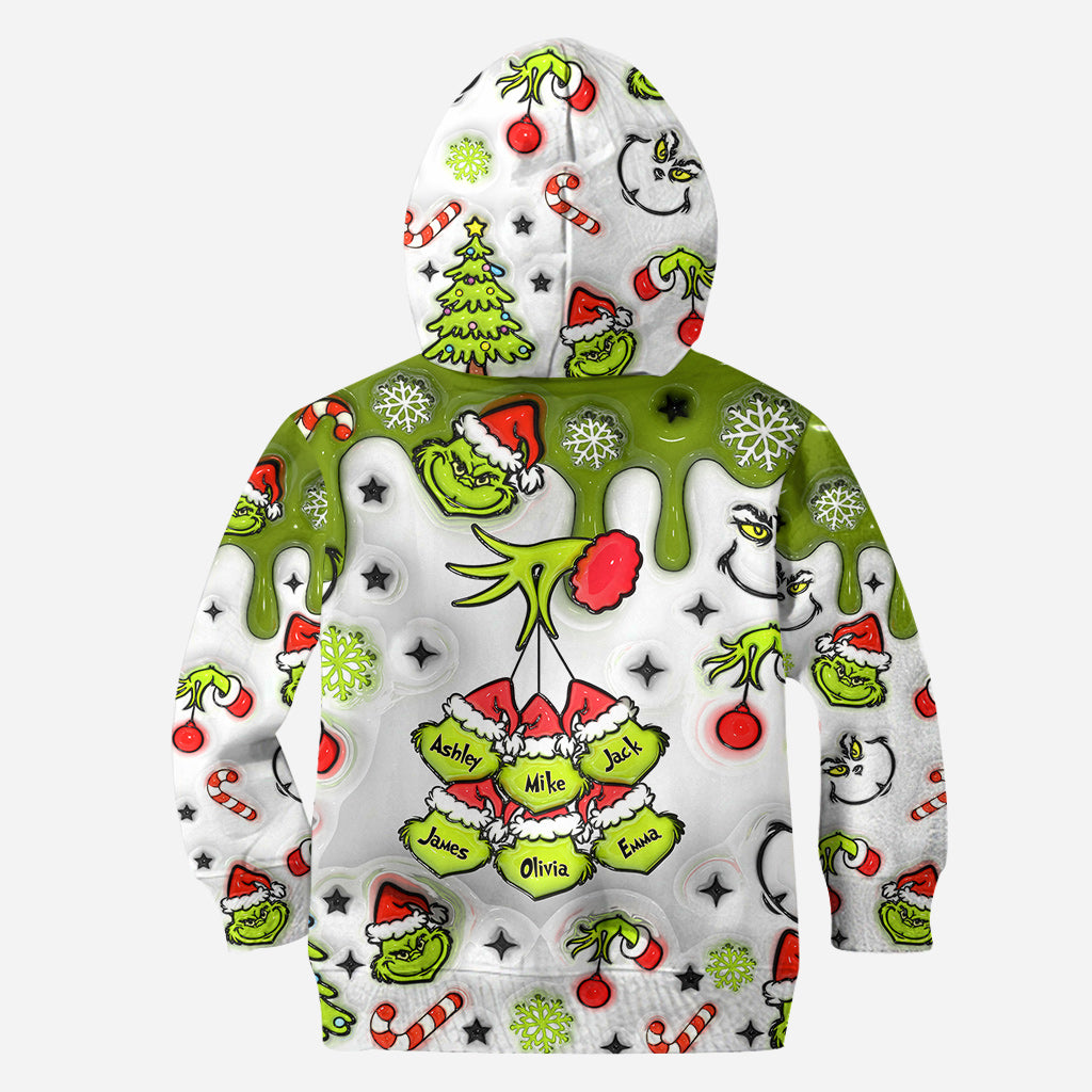 Personalized Mama Grinch Hoodie and Leggings Set for Mom | Christmas Gift Hoodie & Leggings GradoCreations