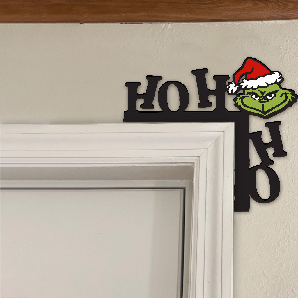 Personalized Grinch Ho Ho Ho Door Frame Decoration for Christmas Door Frame Decoration GradoCreations
