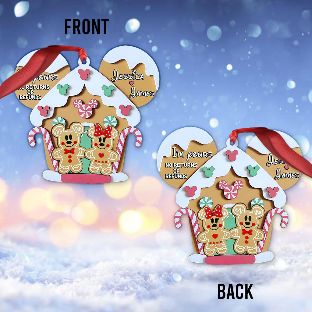 Personalized Mouse Ornament Custom Name Gift for Christmas Ornament GradoCreations