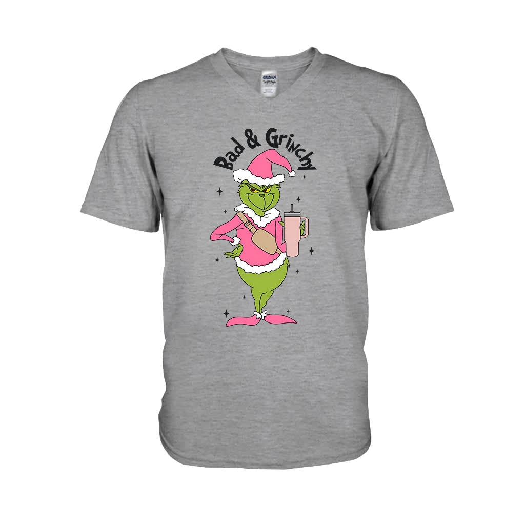 Personalized Grinch Christmas T-shirt and Hoodie Gift for Mom T-shirt & Hoodie GradoCreations