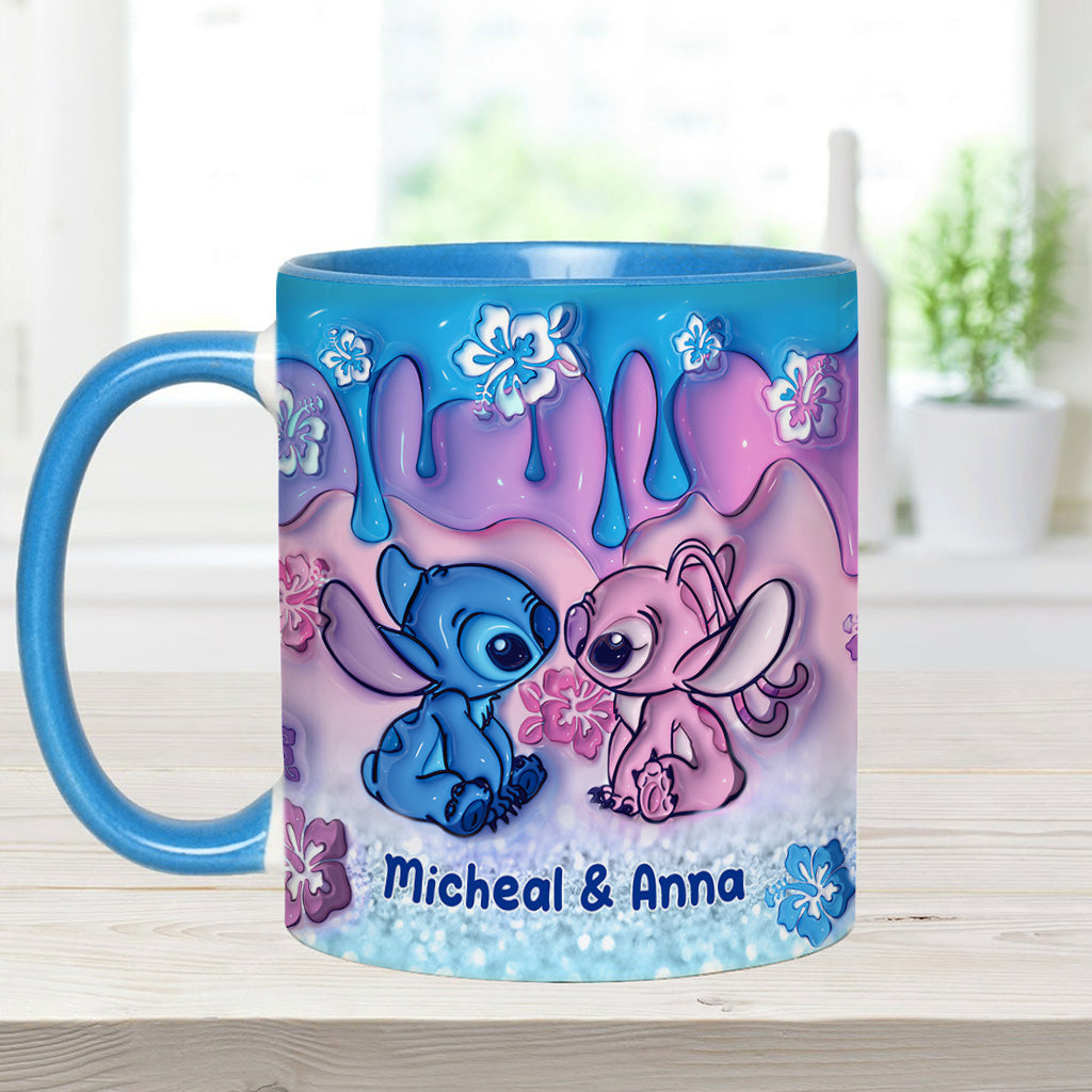 Personalized Ohana Accent Mug Unique Gift for Couples Accent Mug GradoCreations