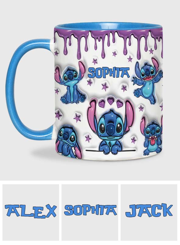 Personalized Ohana Accent Mug Custom Name Gift for Family Accent Mug GradoCreations