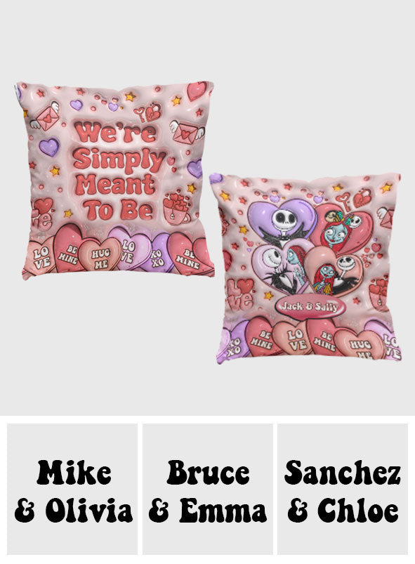Personalized Nightmare Before Christmas Throw Pillow for Couples | Unique Gift Idea Throw Pillow GradoCreations