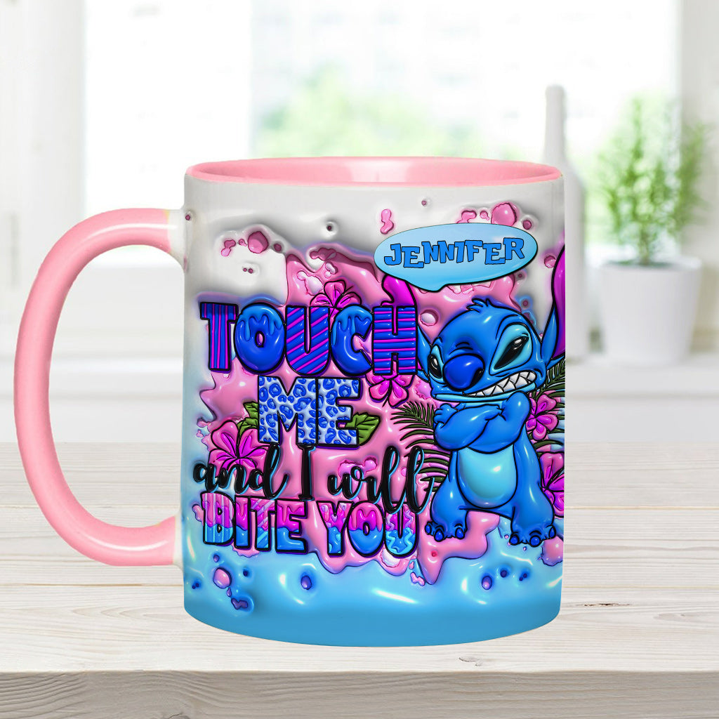 Personalized Ohana Accent Mug Custom Name Unique Gift Accent Mug GradoCreations