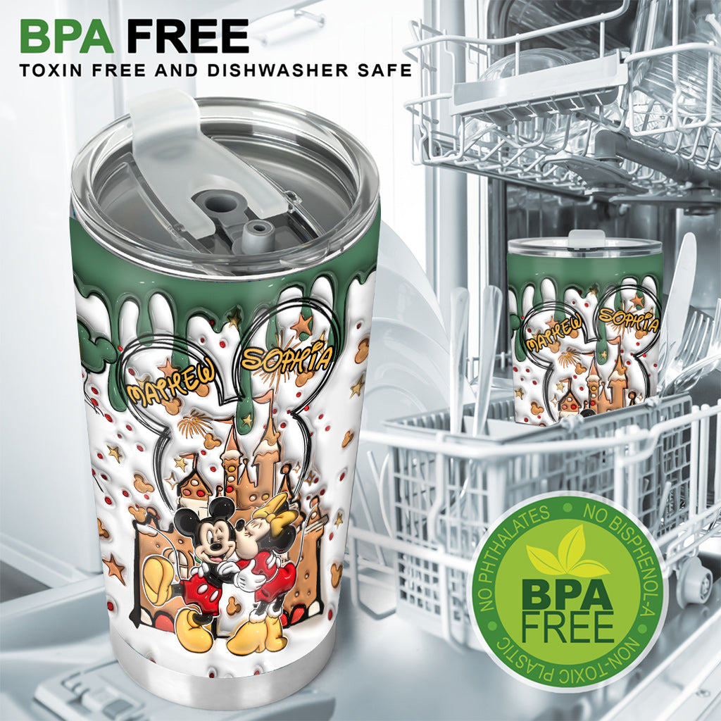 Personalized Mouse Tumbler Custom Name Gift for Couples Tumbler GradoCreations