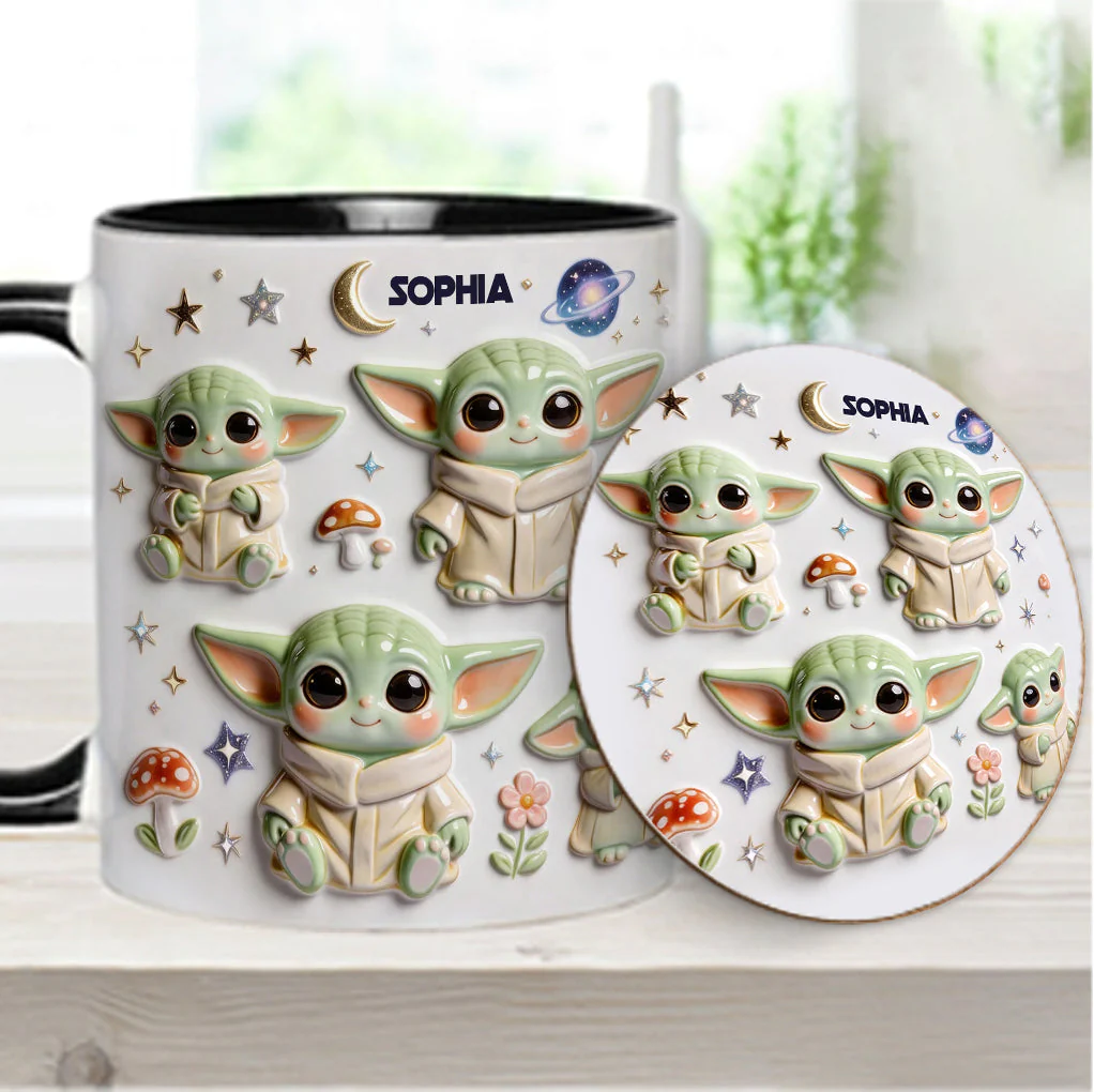 Personalized Galaxy Alien Mug Cute Gift for Movie Fans