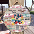 Personalized Round Wood Sign for Couples LGBT Support Gift Round Wood Sign GradoCreations