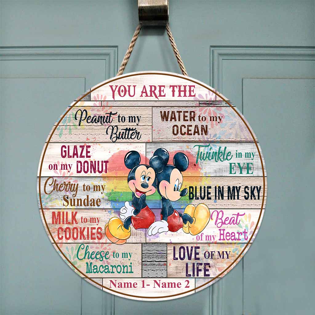 Personalized Round Wood Sign for Couples LGBT Support Gift Round Wood Sign GradoCreations