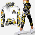 Personalized Car Hoodie and Leggings Set Custom Name Gift for Mom Hoodie & Leggings GradoCreations