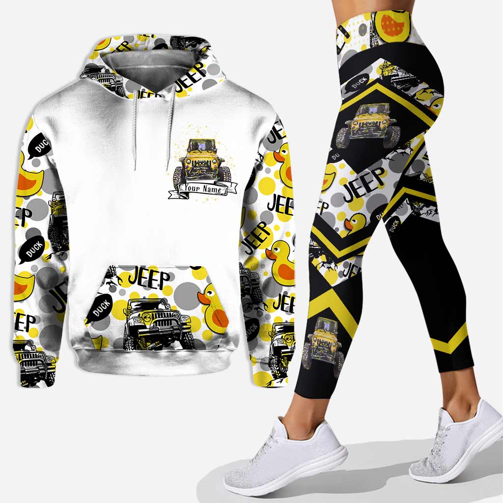 Personalized Car Hoodie and Leggings Set Custom Name Gift for Mom Hoodie & Leggings GradoCreations