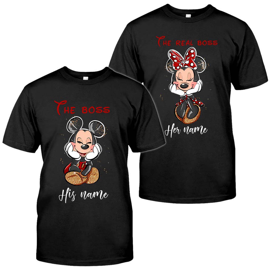 Personalized His & Her Mouse T-shirts Custom Name Gift T-shirt & Hoodie GradoCreations