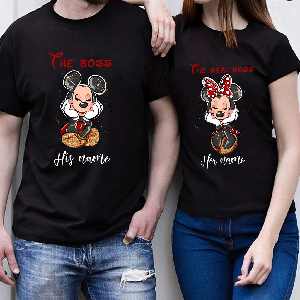 Personalized His & Her Mouse T-shirts Custom Name Gift T-shirt & Hoodie GradoCreations