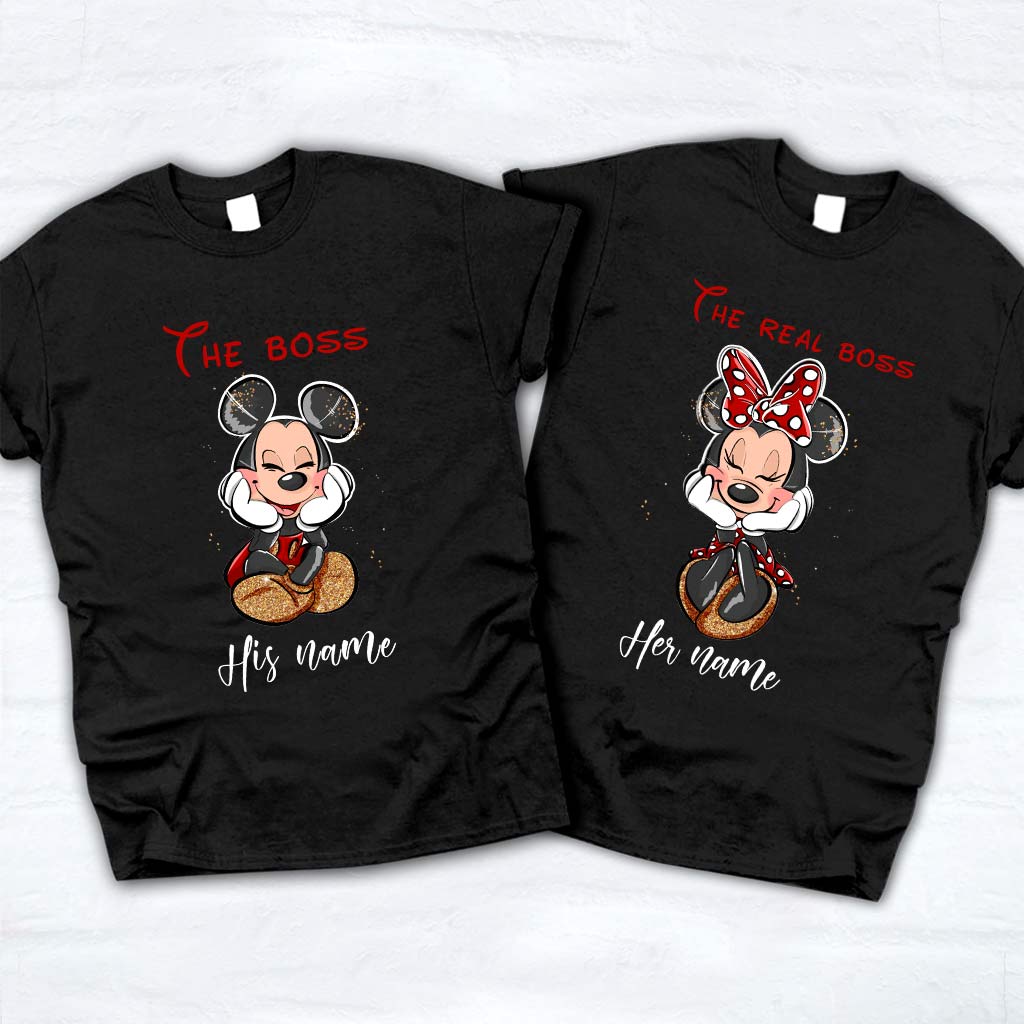 Personalized His & Her Mouse T-shirts Custom Name Gift T-shirt & Hoodie GradoCreations