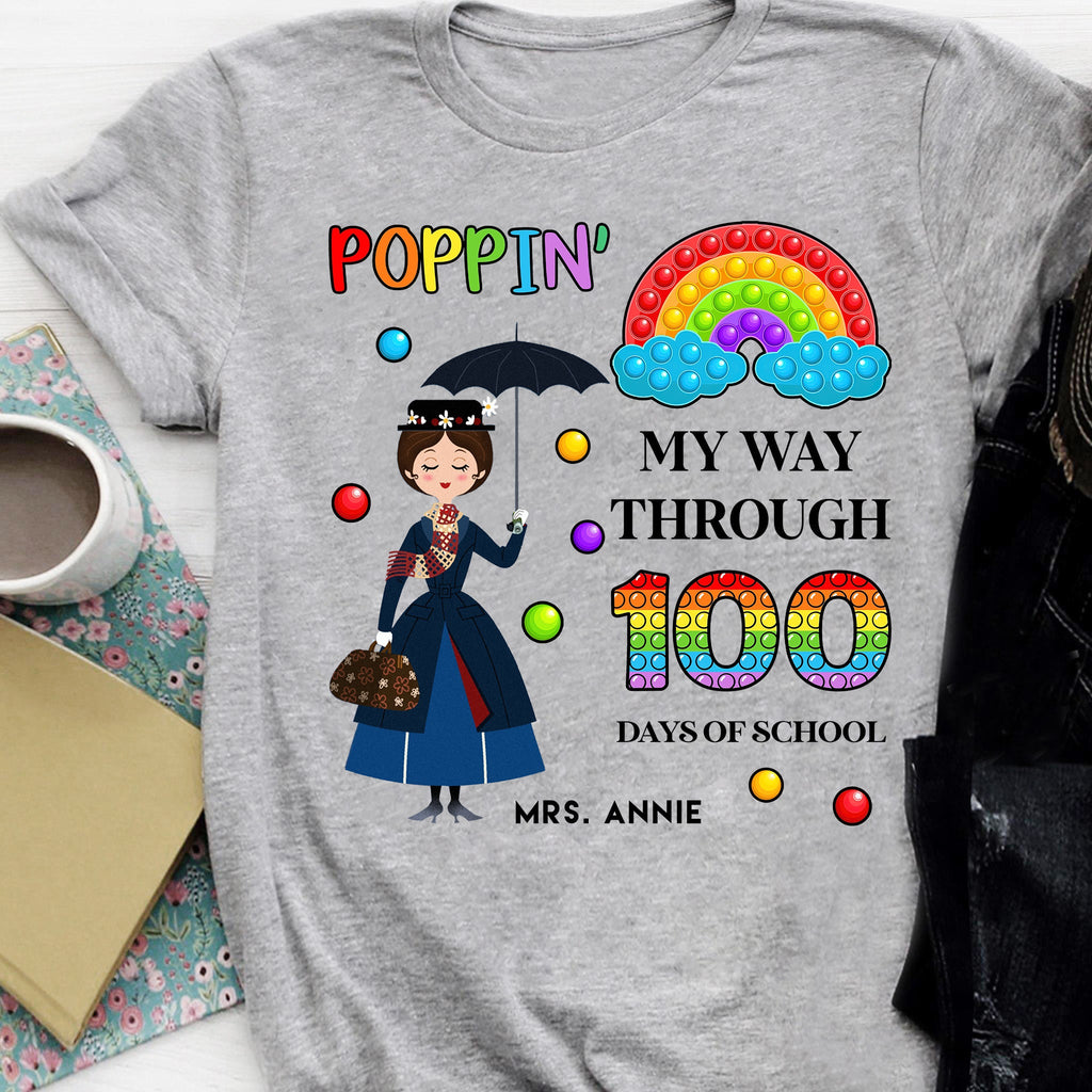 Personalized Teacher T-Shirt 100 Days of School Gift T-shirt & Hoodie GradoCreations