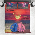 Personalized Couples Bedding Set Custom Names Love Theme Gift Bedding Set GradoCreations