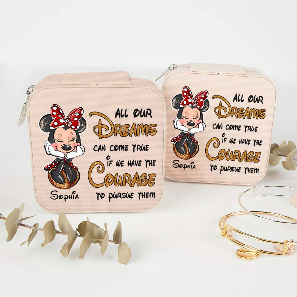 Personalized Mouse Jewelry Box Custom Name Pink Gift for Her Jewelry Box GradoCreations