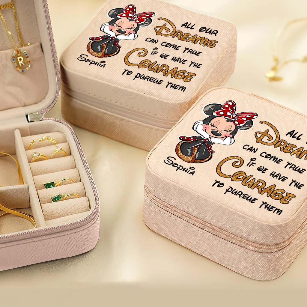 Personalized Mouse Jewelry Box Custom Name Pink Gift for Her Jewelry Box GradoCreations