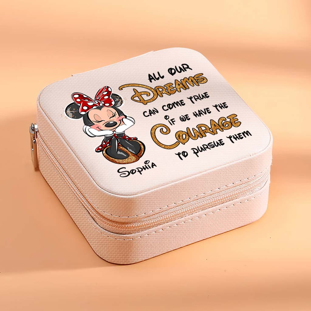 Personalized Mouse Jewelry Box Custom Name Pink Gift for Her Jewelry Box GradoCreations
