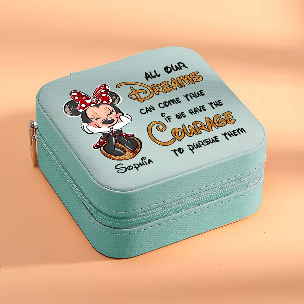 Personalized Mouse Jewelry Box Custom Name Pink Gift for Her Jewelry Box GradoCreations