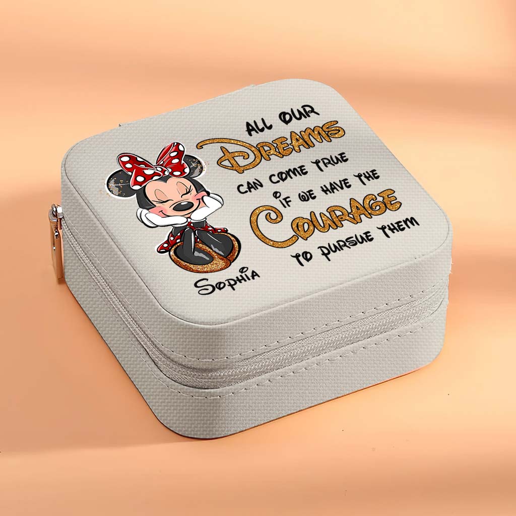 Personalized Mouse Jewelry Box Custom Name Pink Gift for Her Jewelry Box GradoCreations