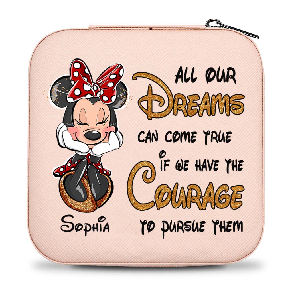 Personalized Mouse Jewelry Box Custom Name Pink Gift for Her Jewelry Box GradoCreations