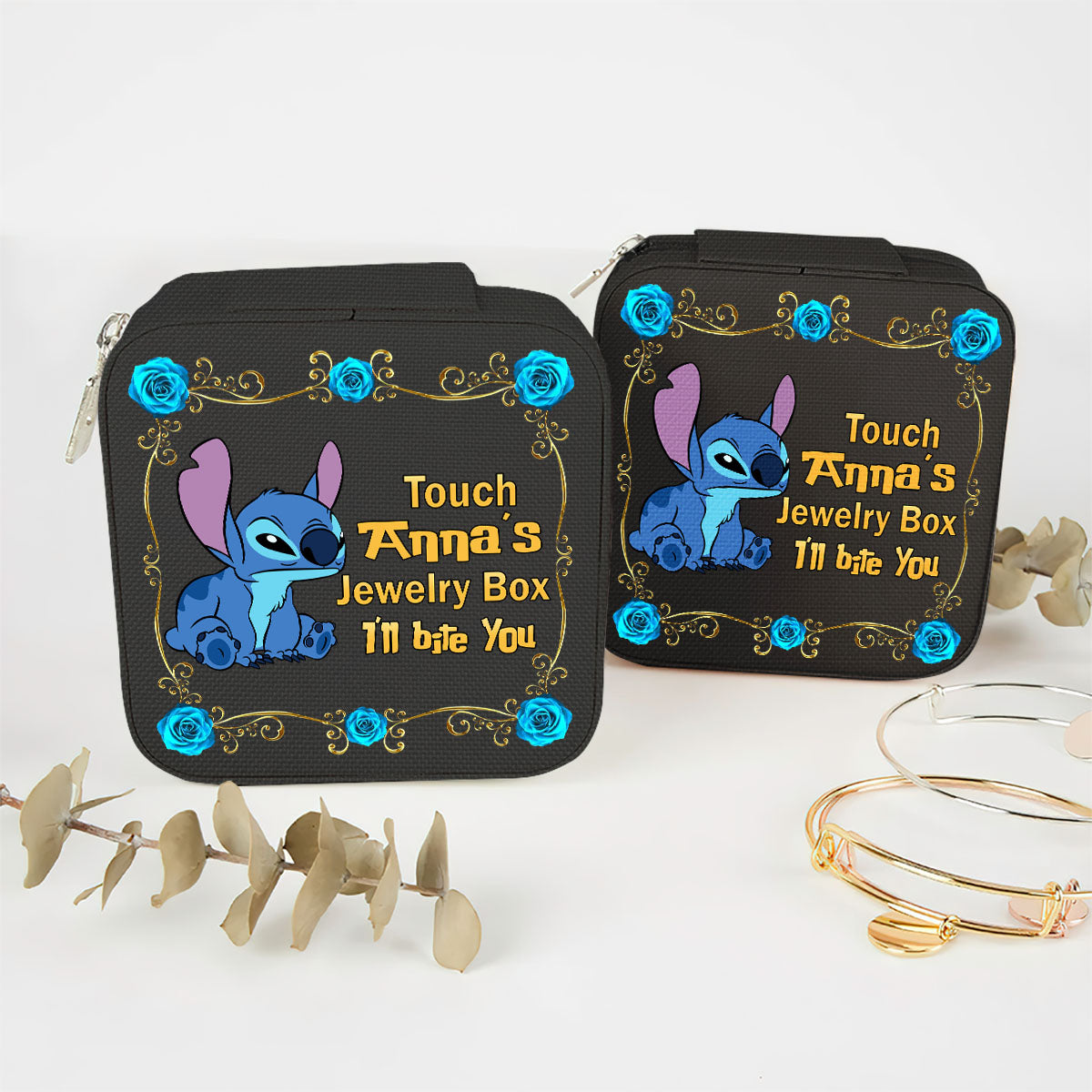 Personalized Ohana Jewelry Box Custom Name Gift for Her Jewelry Box GradoCreations