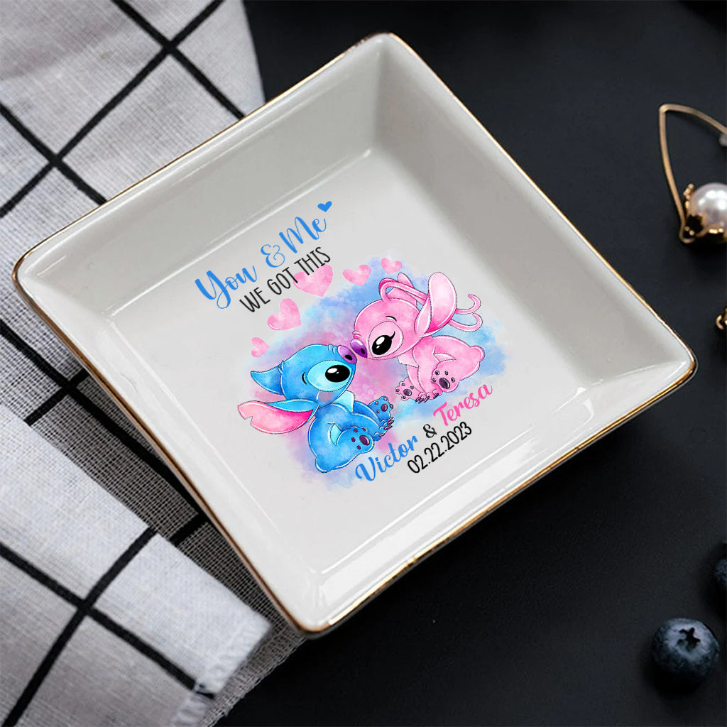 Personalized Ohana Jewelry Dish Custom Name Gift for Couples Jewelry Dish GradoCreations