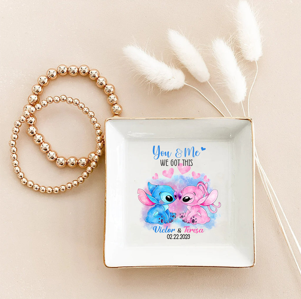 Personalized Ohana Jewelry Dish Custom Name Gift for Couples Jewelry Dish GradoCreations