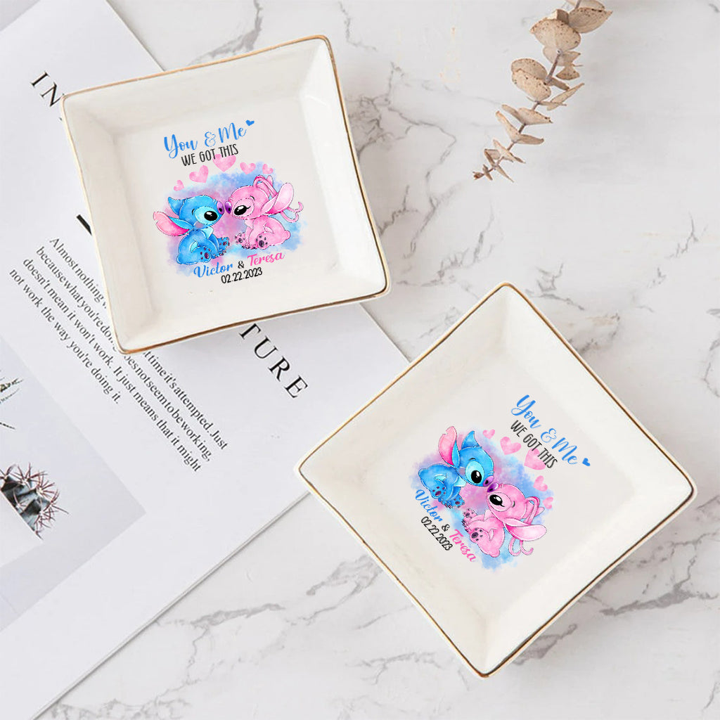 Personalized Ohana Jewelry Dish Custom Name Gift for Couples Jewelry Dish GradoCreations