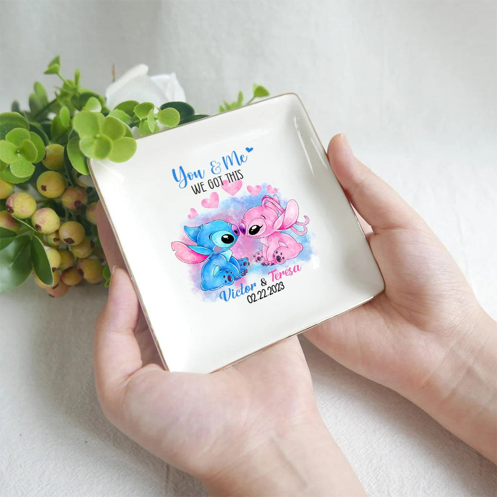 Personalized Ohana Jewelry Dish Custom Name Gift for Couples Jewelry Dish GradoCreations