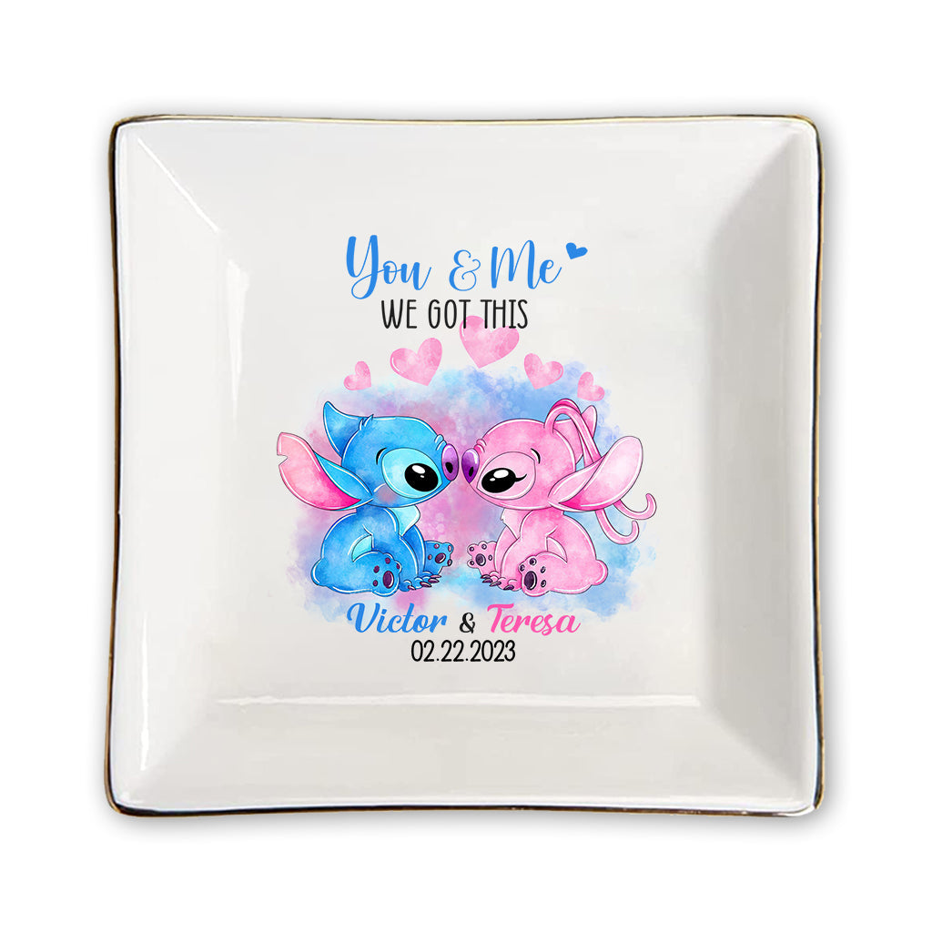 Personalized Ohana Jewelry Dish Custom Name Gift for Couples Jewelry Dish GradoCreations