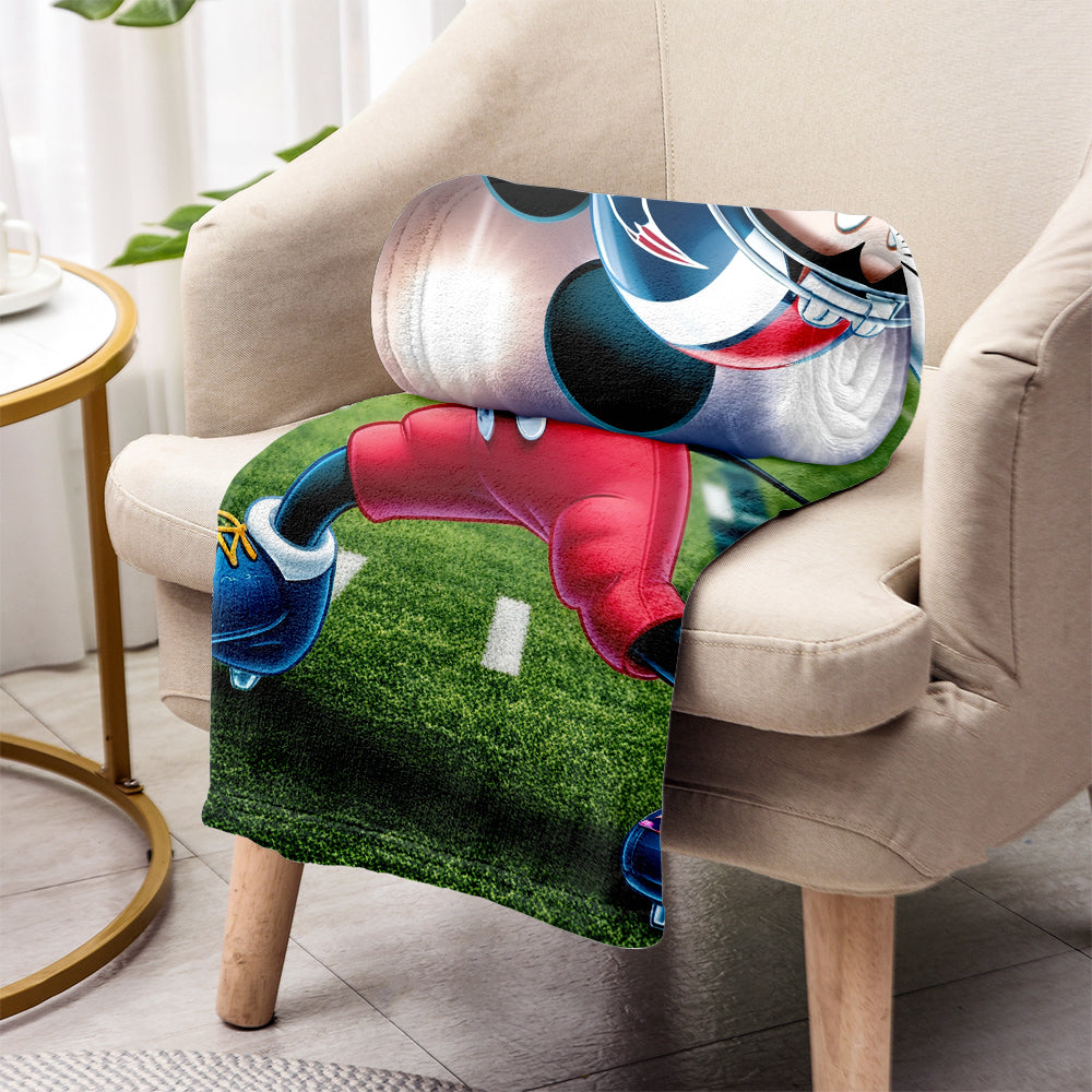 Personalized Football Blanket Custom Name Gift for Fans Blanket GradoCreations