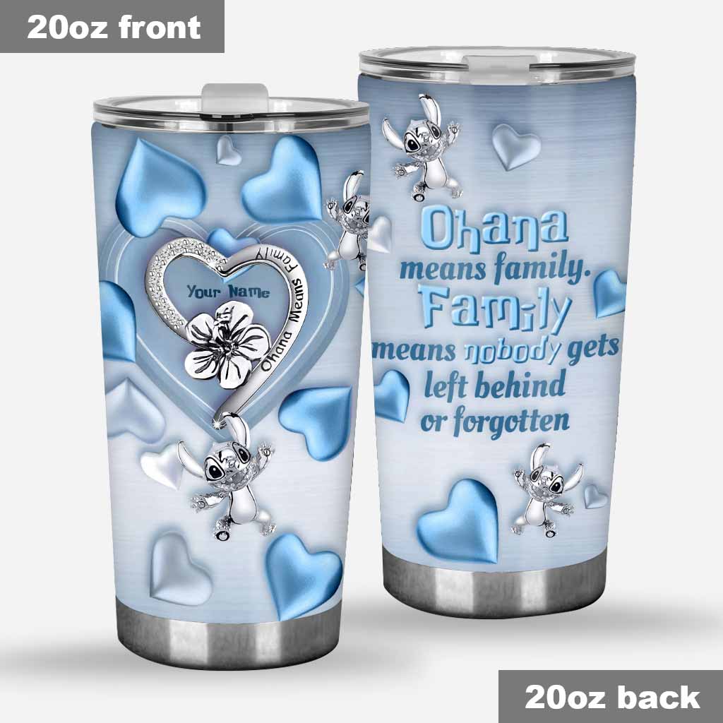 Personalized Ohana Tumbler Custom Name Gift for Family Tumbler GradoCreations