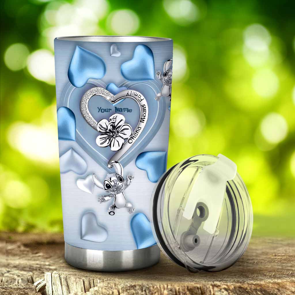 Personalized Ohana Tumbler Custom Name Gift for Family Tumbler GradoCreations