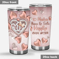 Personalized Romantic Couple Tumbler Gift for Anniversary Unique Custom Name Design Tumbler GradoCreations
