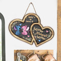 Personalized Ohana Wood Sign Custom Names Heart Home Decor Wood Sign GradoCreations