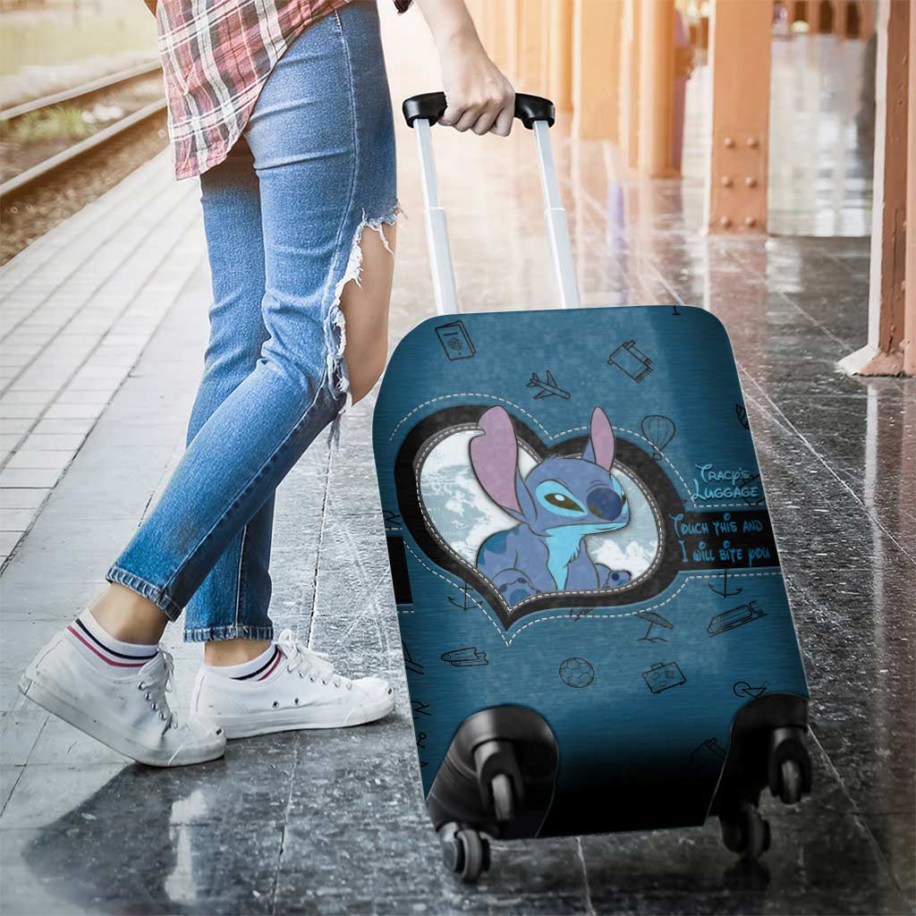 Personalized Luggage Cover with Fun Design for Travelers Luggage Cover GradoCreations