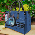 Personalized Leather Handbag Custom Name Unique Gift for Mom Leather Handbag GradoCreations
