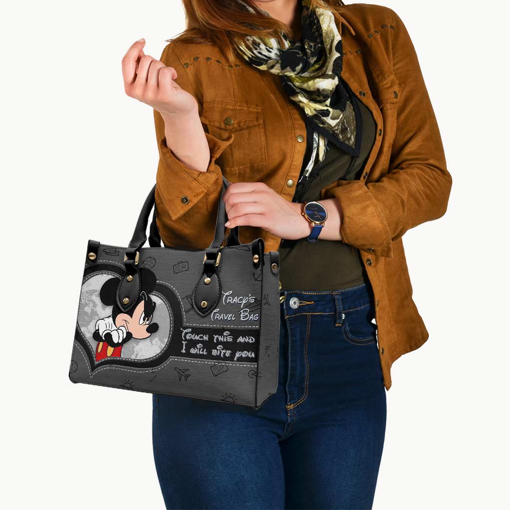 Personalized Leather Handbag Custom Travel Bag Gift Idea for Her Leather Handbag GradoCreations