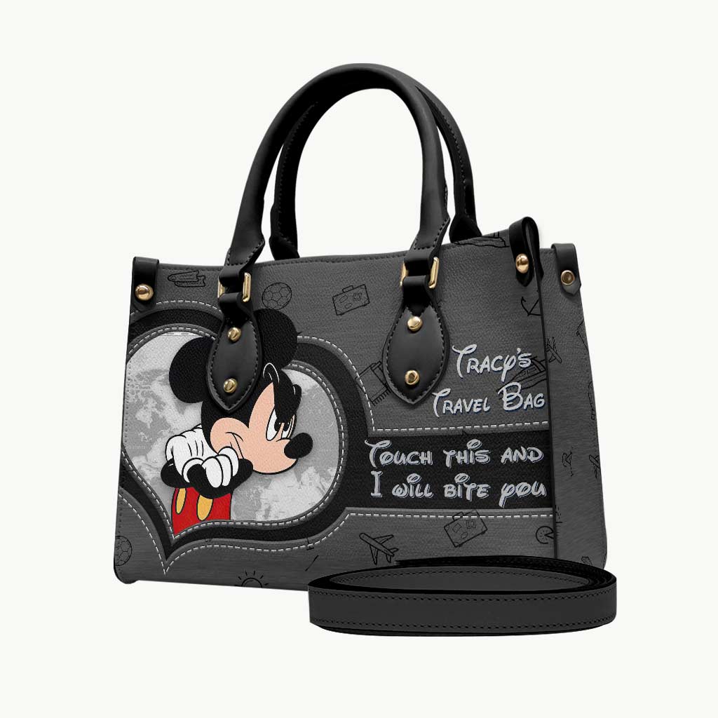 Personalized Leather Handbag Custom Travel Bag Gift Idea for Her Leather Handbag GradoCreations