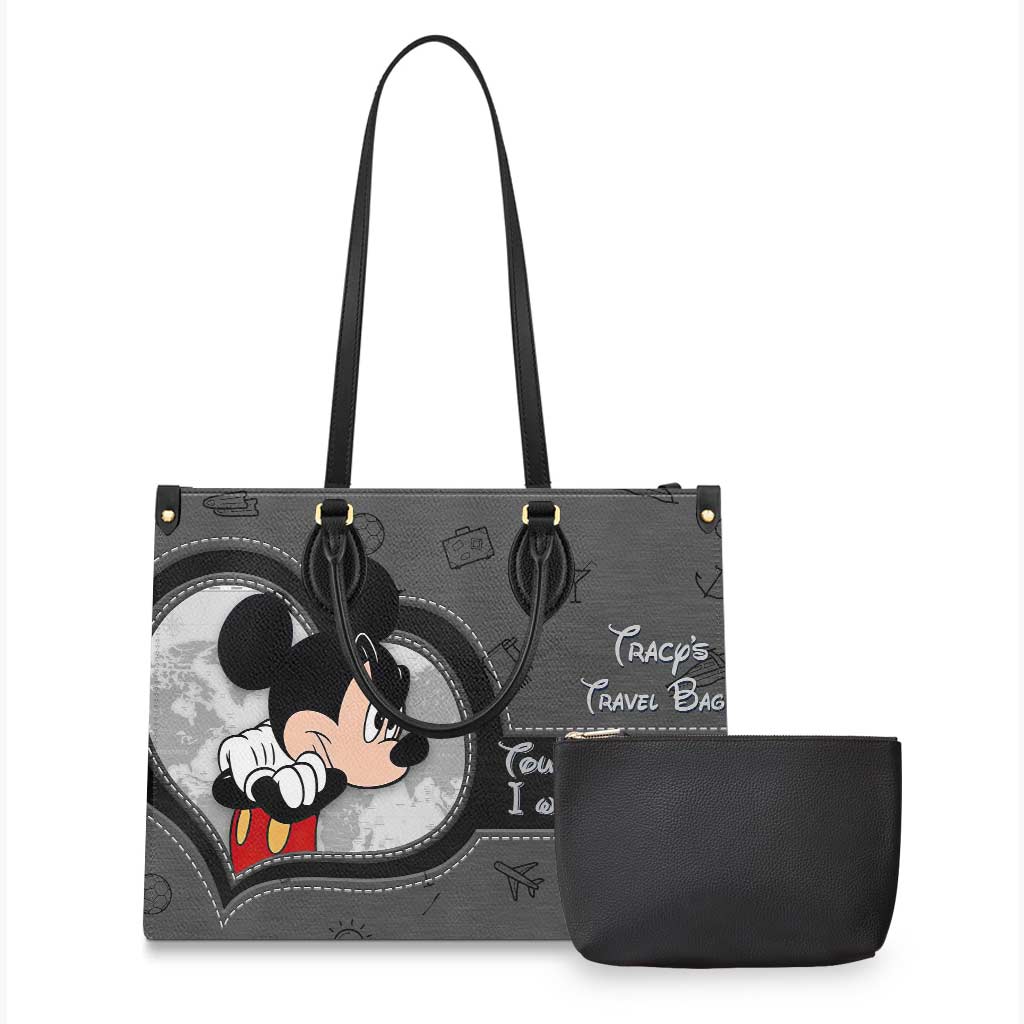 Personalized Leather Handbag Custom Travel Bag Gift Idea for Her Leather Handbag GradoCreations